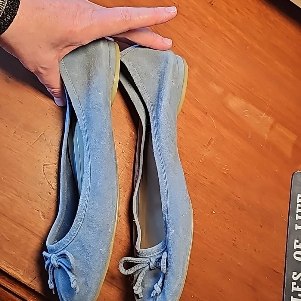 Vionic blue suede ballet flats 10B - Picture 4 of 4